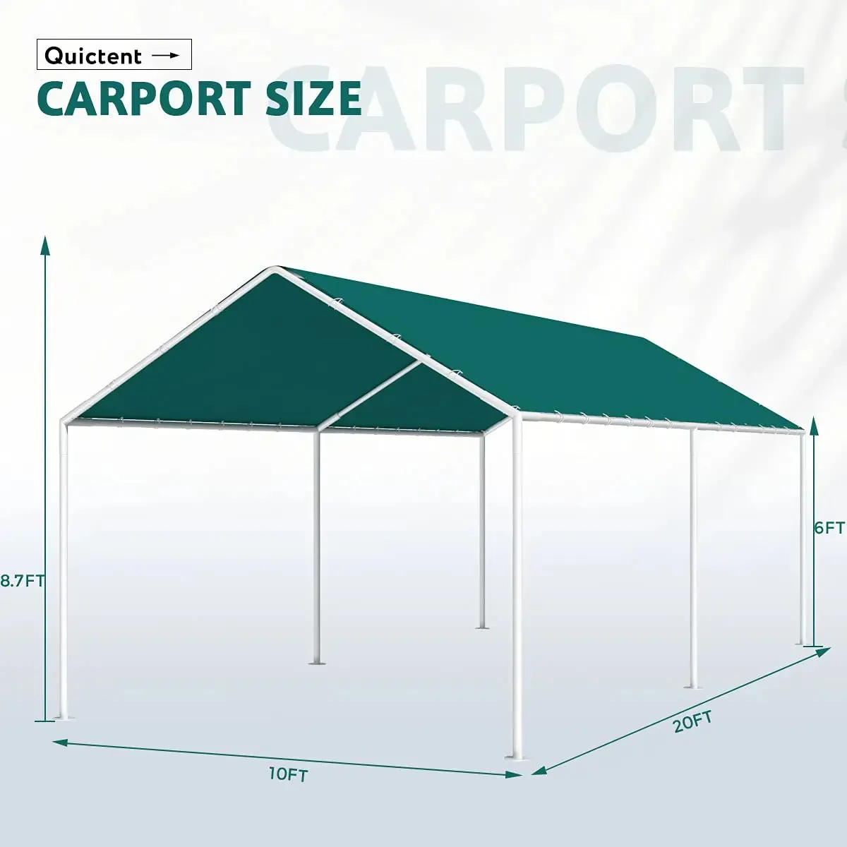 20' x 10' Basic Car Canopy