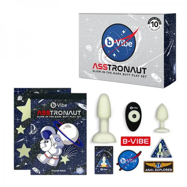 b-Vibe ASStronaut Glow-In-The Dark Anal Play Kit