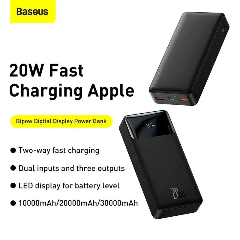 Baseus 30,000mAh Fast Charging Portable Power Bank for Phones and Devices