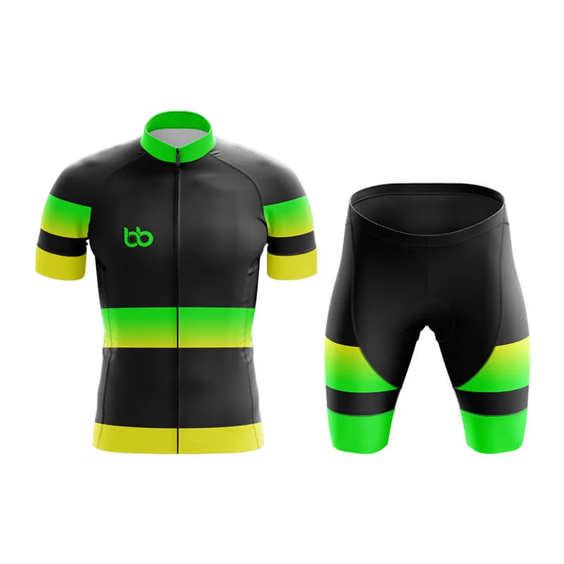 BB Gradient Club Cycling Kit (Green-Yellow)