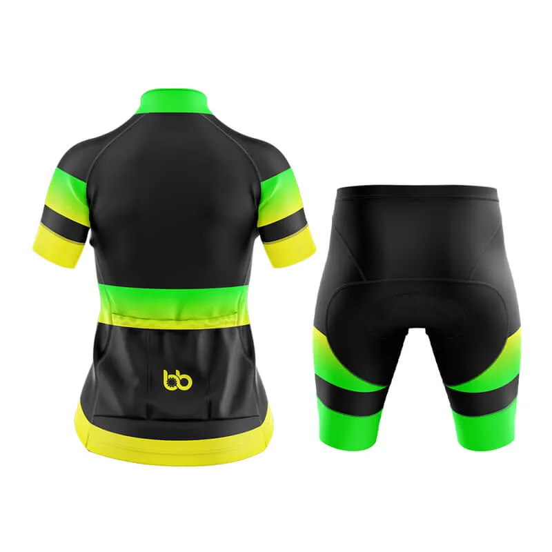 BB Gradient Club Cycling Kit (Green-Yellow)