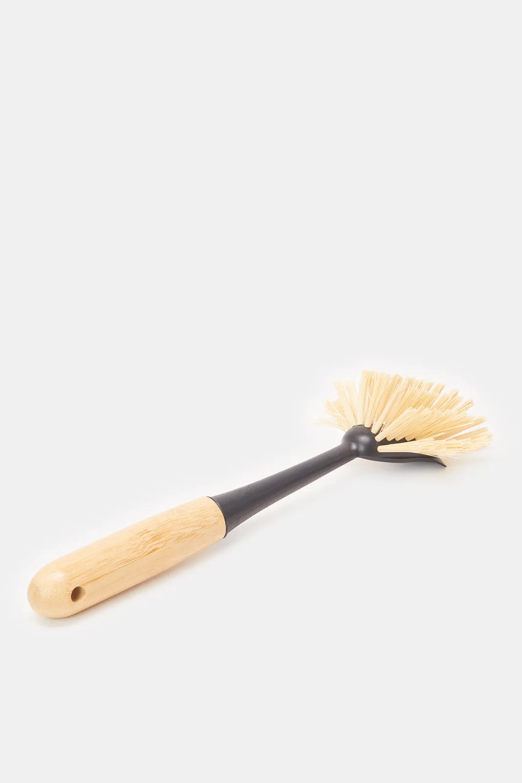 Beige And Black Dish Brush With A Grip