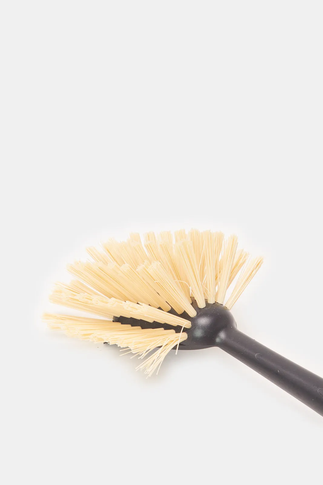 Beige And Black Dish Brush With A Grip