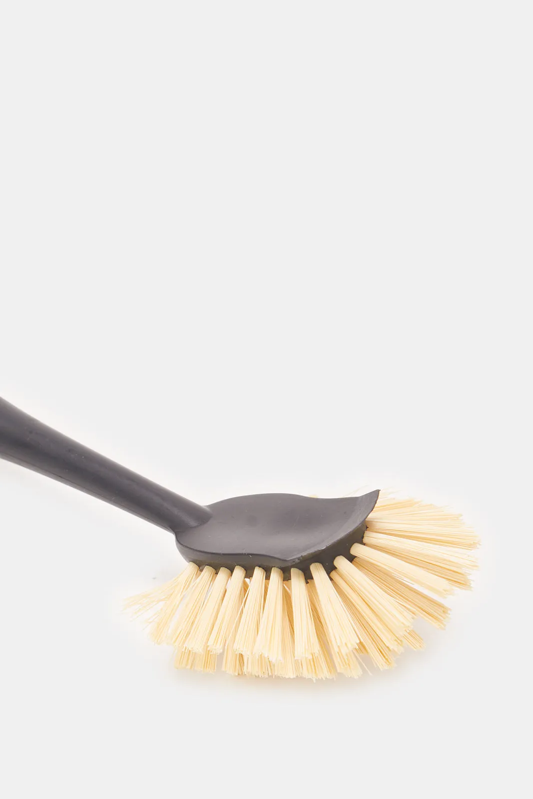 Beige And Black Dish Brush With A Grip