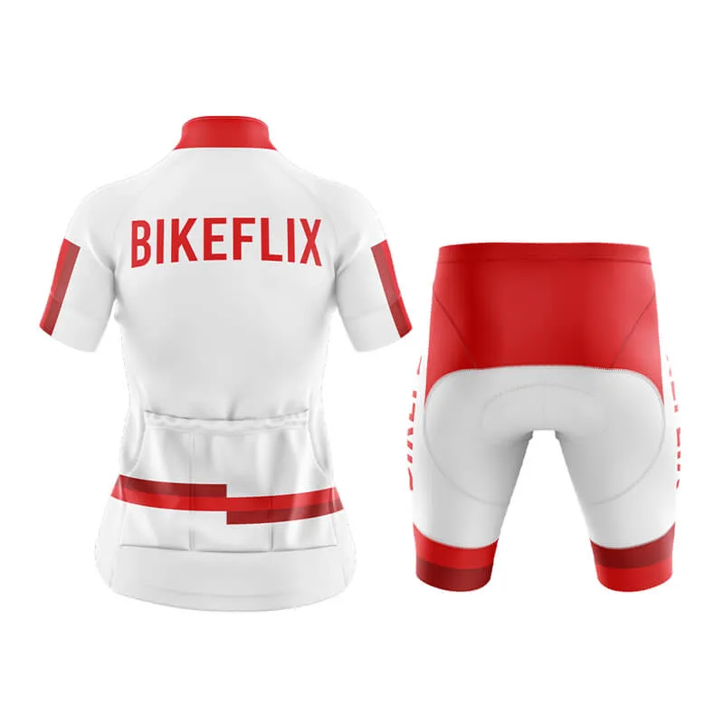 Bikeflix Club Cycling Kit (V1) (White)