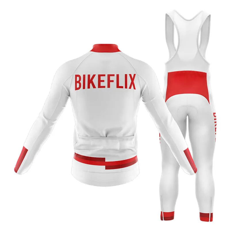 Bikeflix Club Cycling Kit (V1) (White)