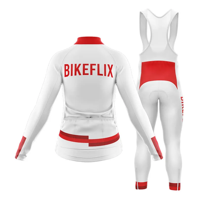 Bikeflix Club Cycling Kit (V1) (White)