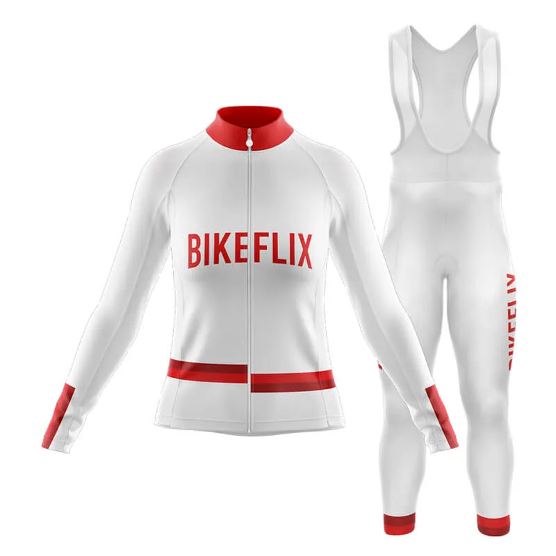 Bikeflix Club Cycling Kit (V1) (White)