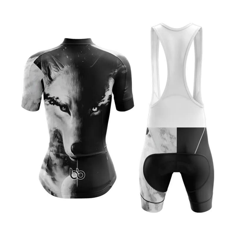 Black and White Wolf (V1) Club Cycling Kit