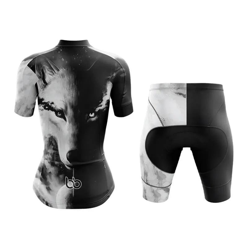 Black and White Wolf (V1) Club Cycling Kit