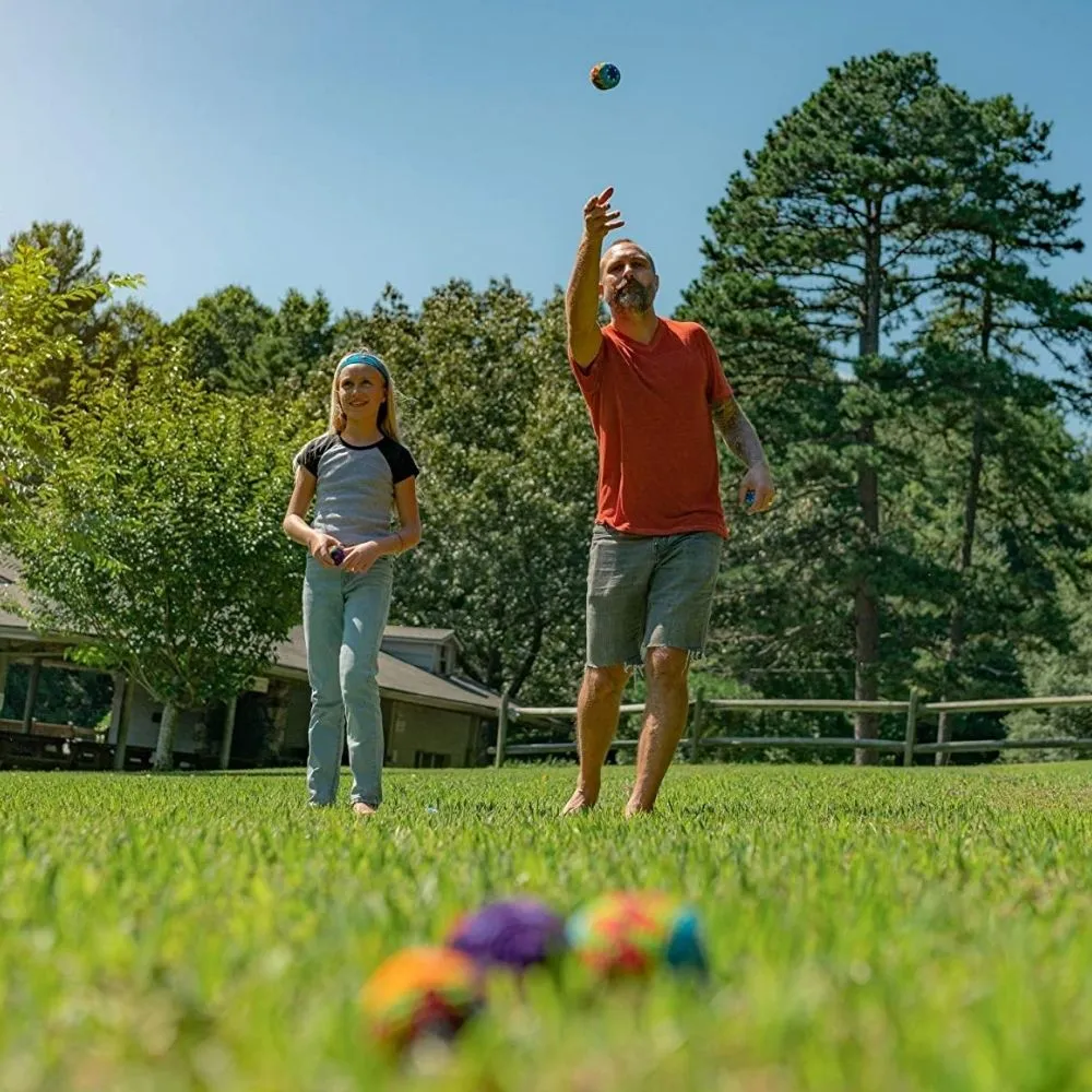 Bocce Ball Set Portable Crochet Hacky Sack Toss Game