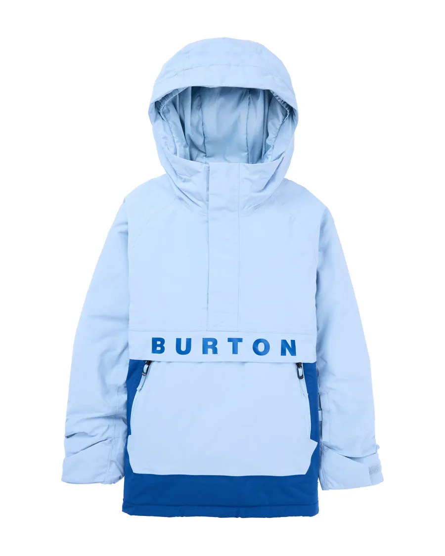 Burton Kids' Frostner 2L Anorak Dusty Blue/Twilight Blue 2025