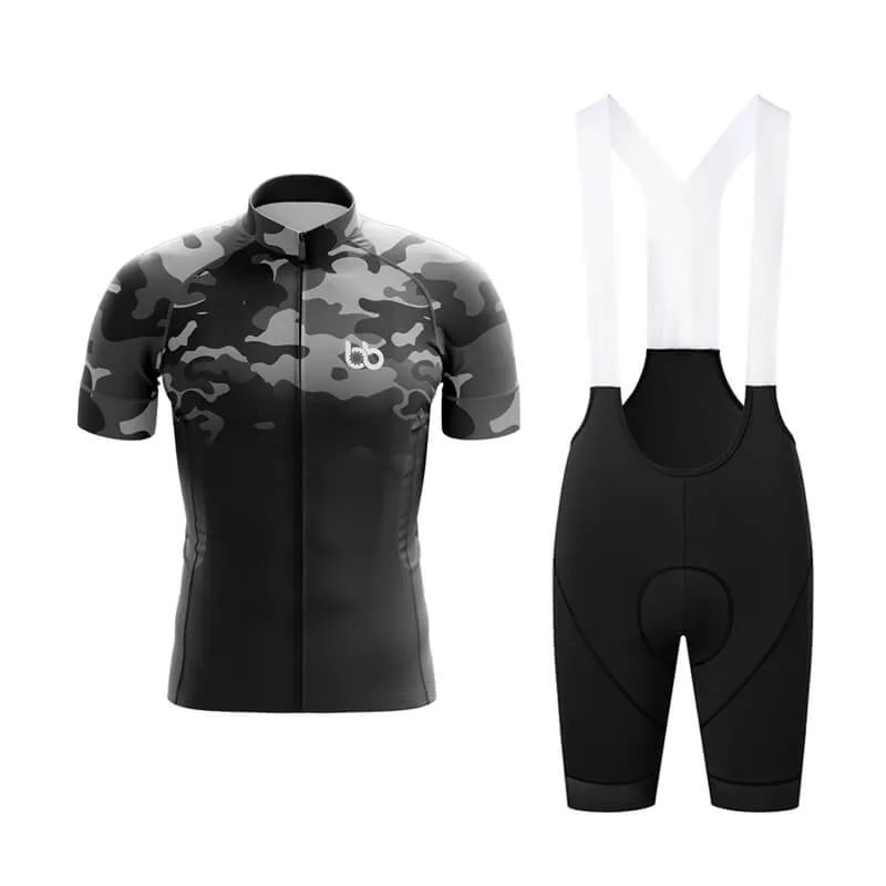 Camouflage Neck Club Cycling Kit (V3) (Grey-Black)