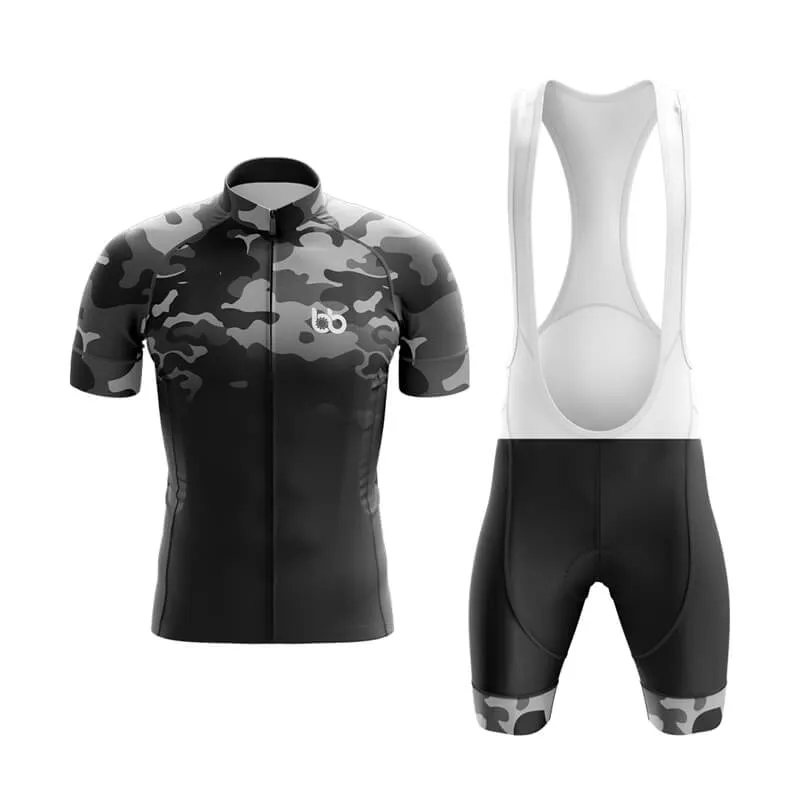 Camouflage Neck Club Cycling Kit (V3) (Grey-Black)