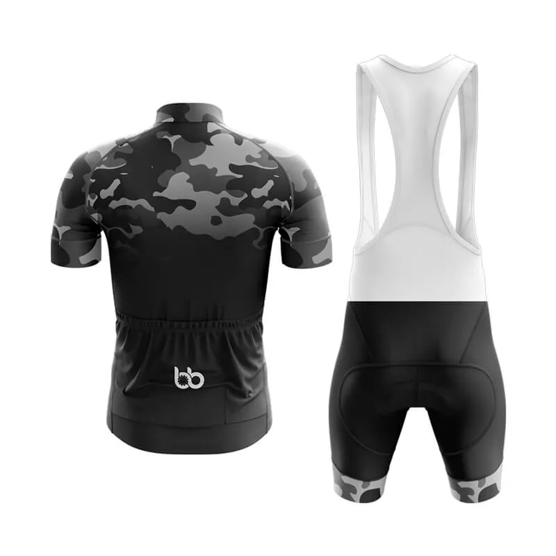 Camouflage Neck Club Cycling Kit (V3) (Grey-Black)