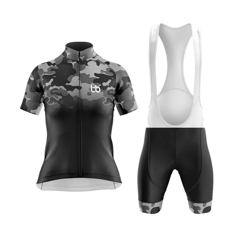 Camouflage Neck Club Cycling Kit (V3) (Grey-Black)