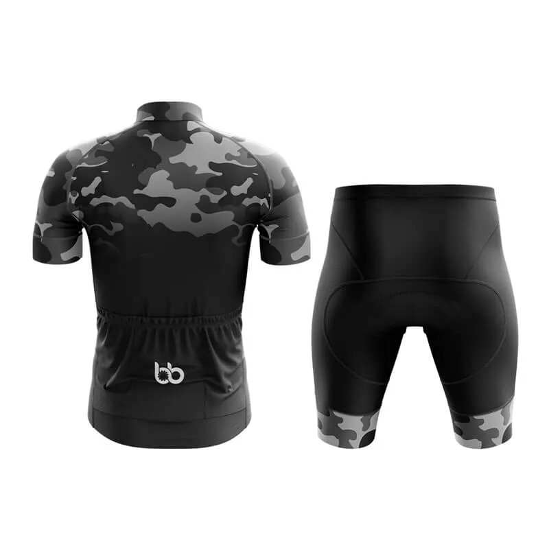 Camouflage Neck Club Cycling Kit (V3) (Grey-Black)