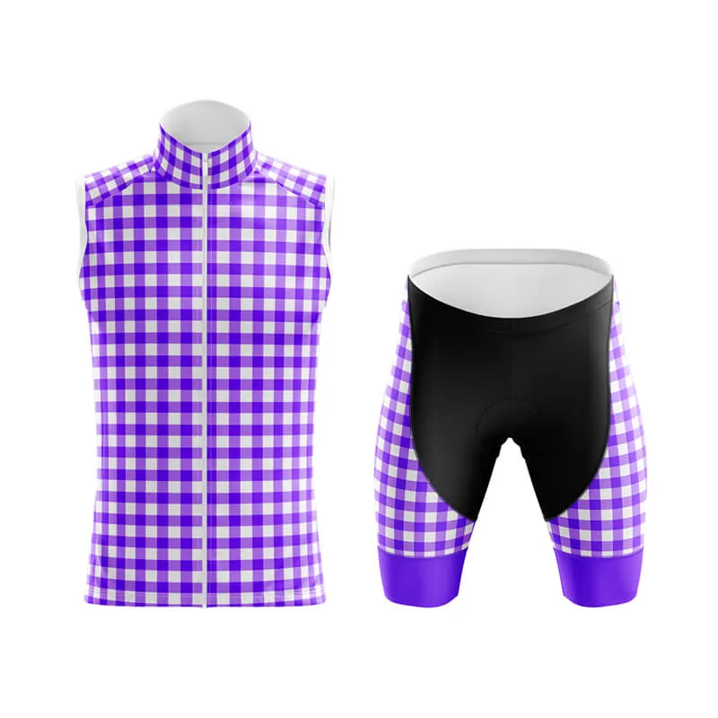 Checkered (Violet) Club Cycling Kit