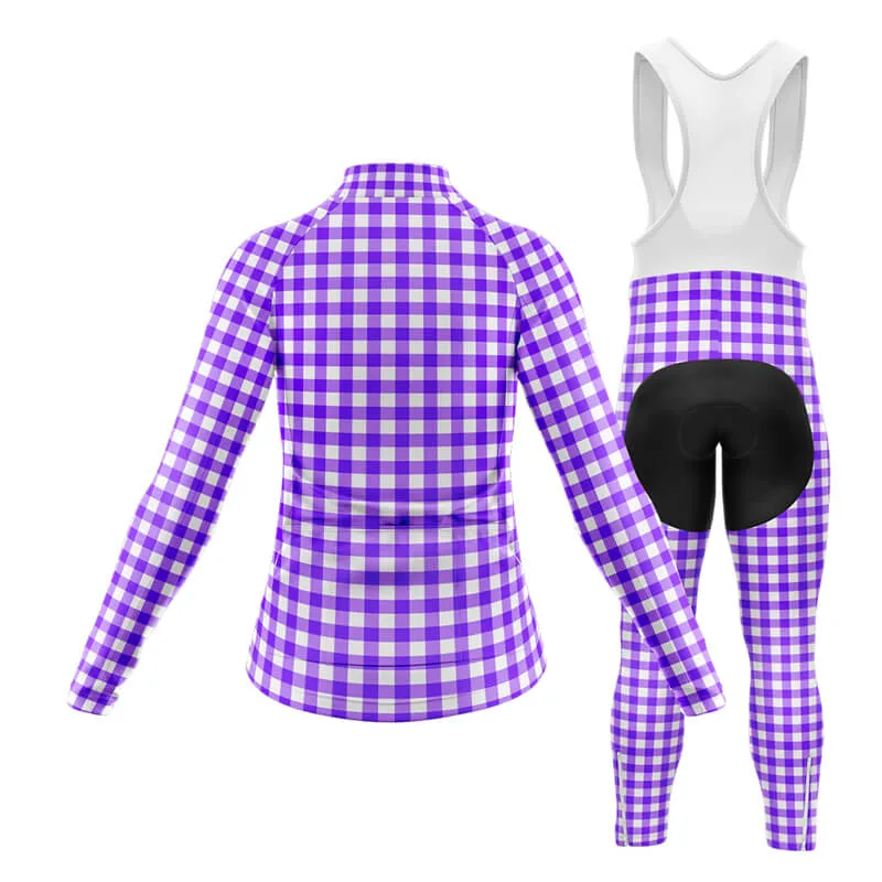 Checkered (Violet) Club Cycling Kit