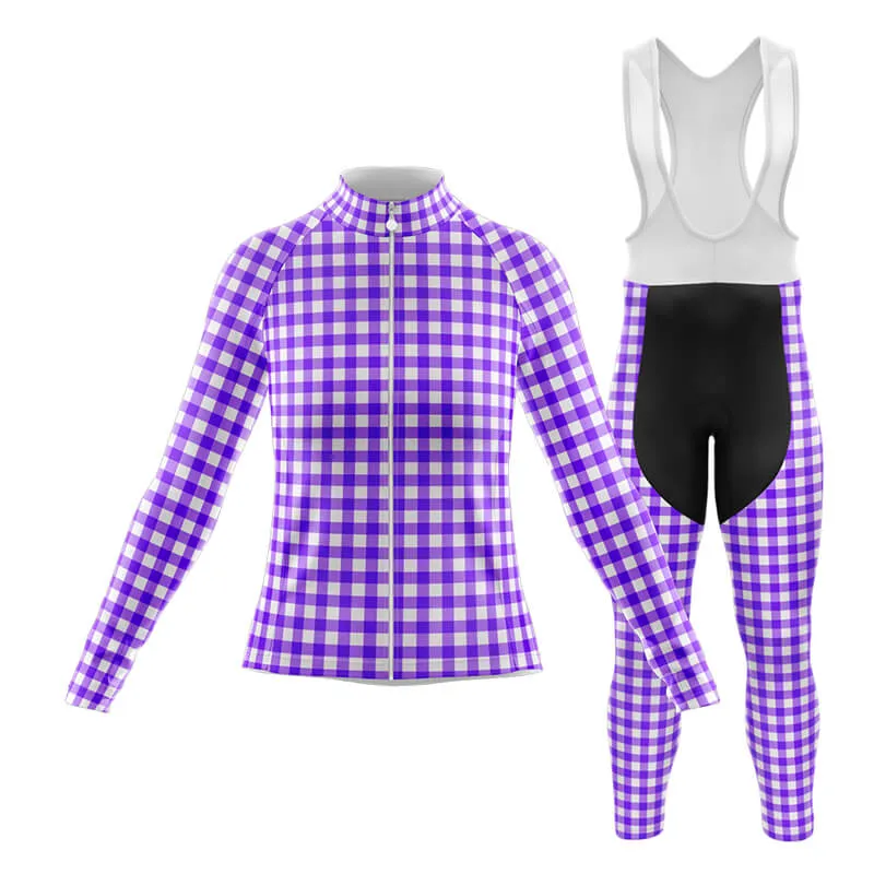 Checkered (Violet) Club Cycling Kit