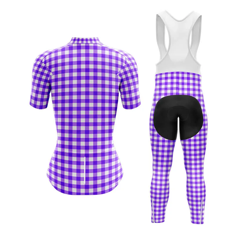 Checkered (Violet) Club Cycling Kit