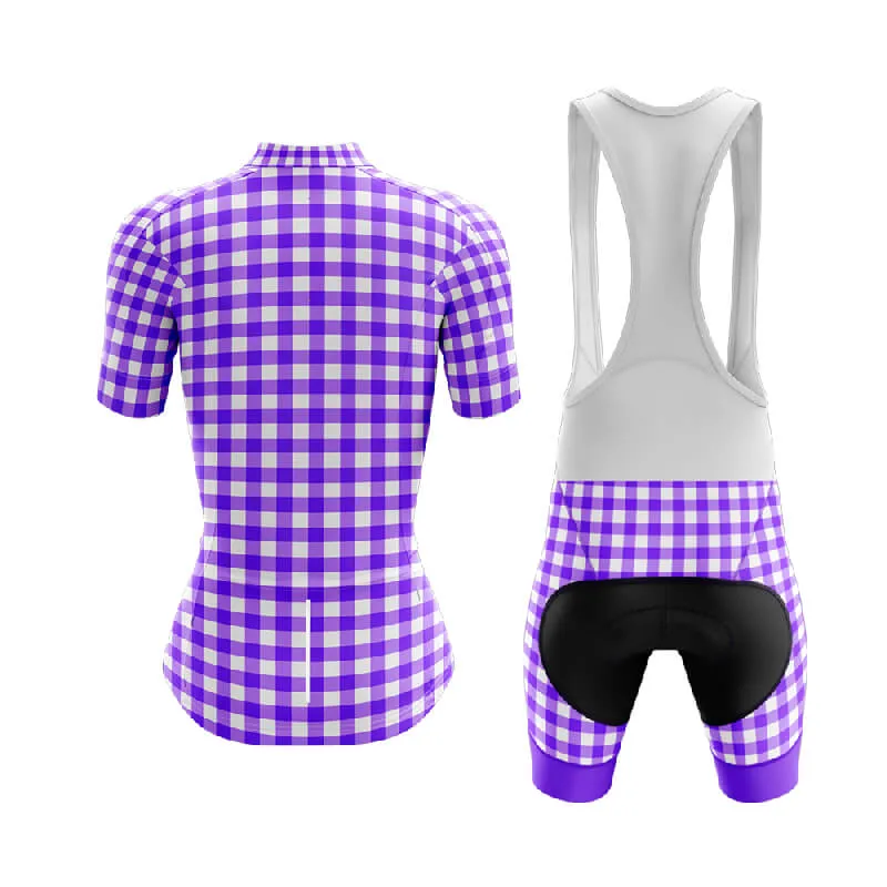 Checkered (Violet) Club Cycling Kit