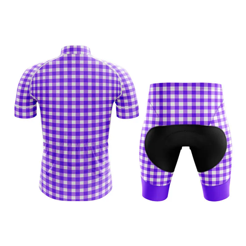 Checkered (Violet) Club Cycling Kit