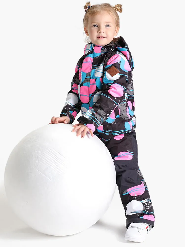 Colored balls Kids  Snowboard Suit