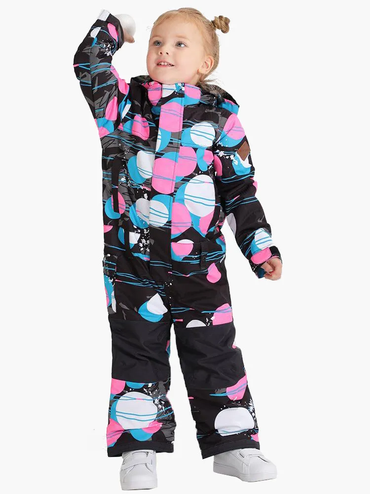 Colored balls Kids  Snowboard Suit