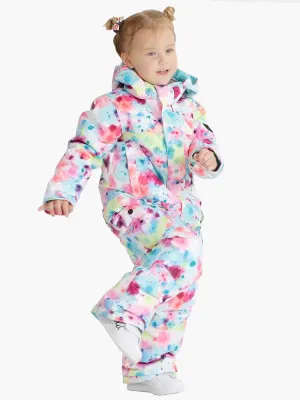 Colorful&cute Camouflage Kids One Piece Snowboard Suit