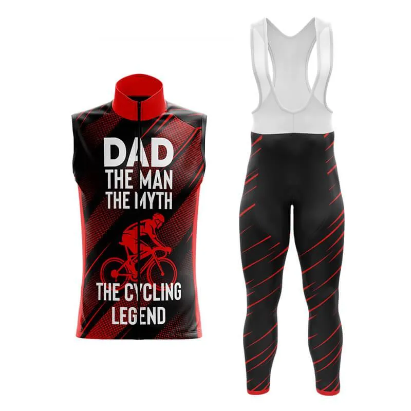 Dad The Cycling Legend (Red) Club Cycling Kit