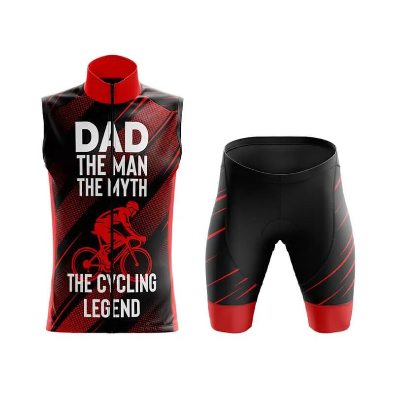 Dad The Cycling Legend (Red) Club Cycling Kit