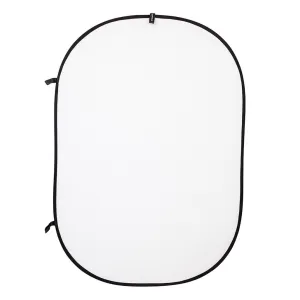 FACTORY SECOND - Strobepro 5x7 Double Sided Flexout Backdrop - White / Black