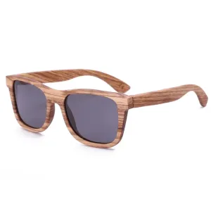 Full Frame Zebra Wood Sunglasses Polarized For Men Women (2 colors)