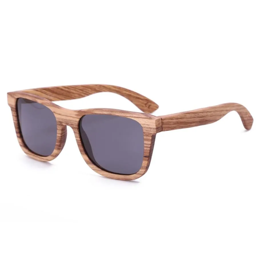 Full Frame Zebra Wood Sunglasses Polarized For Men Women (2 colors)