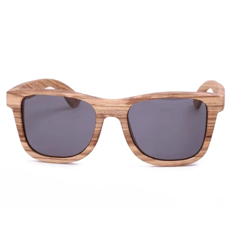 Full Frame Zebra Wood Sunglasses Polarized For Men Women (2 colors)