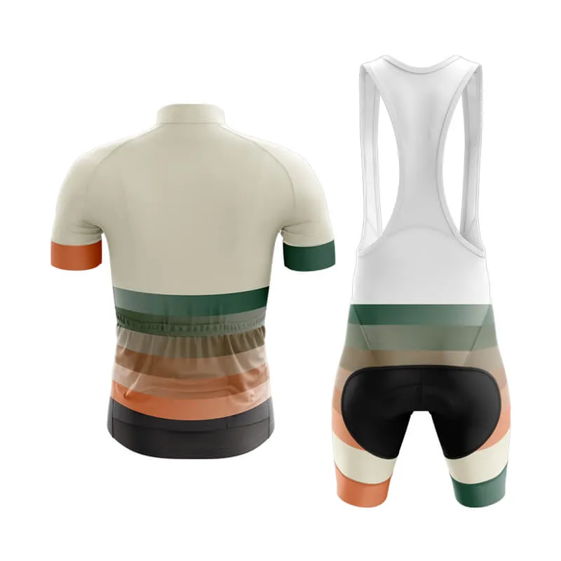 Gradient Frequency Club Cycling Kit (Beige-Green-Orange)