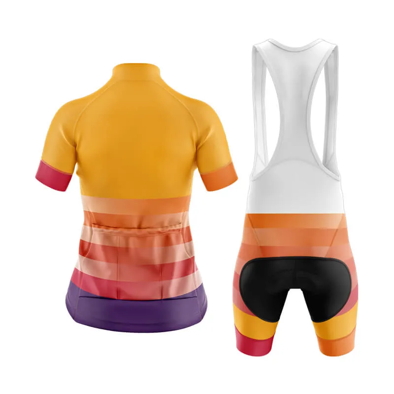 Gradient Frequency Club Cycling Kit (Orange-Red-Violet)