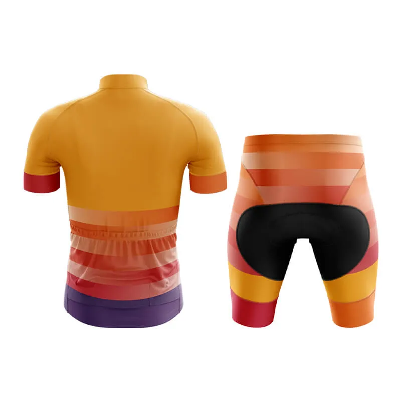 Gradient Frequency Club Cycling Kit (Orange-Red-Violet)