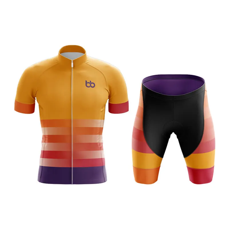 Gradient Frequency Club Cycling Kit (Orange-Red-Violet)