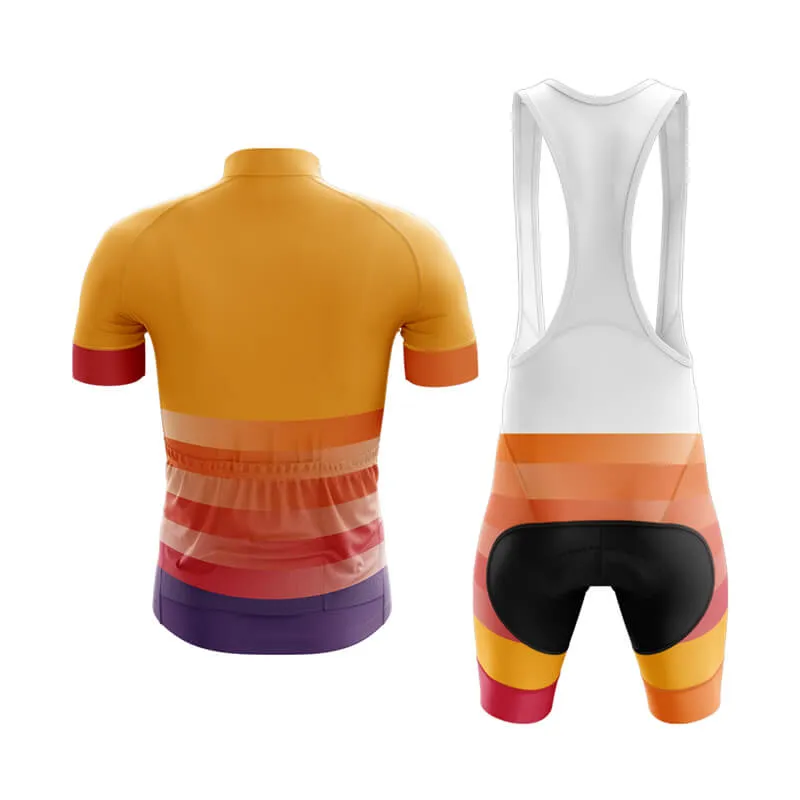 Gradient Frequency Club Cycling Kit (Orange-Red-Violet)