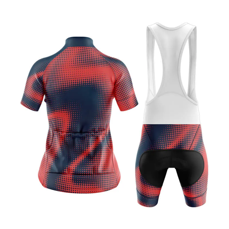 Halftone Club Cycling Kit (Orange Red)