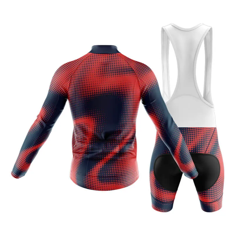 Halftone Club Cycling Kit (Orange Red)