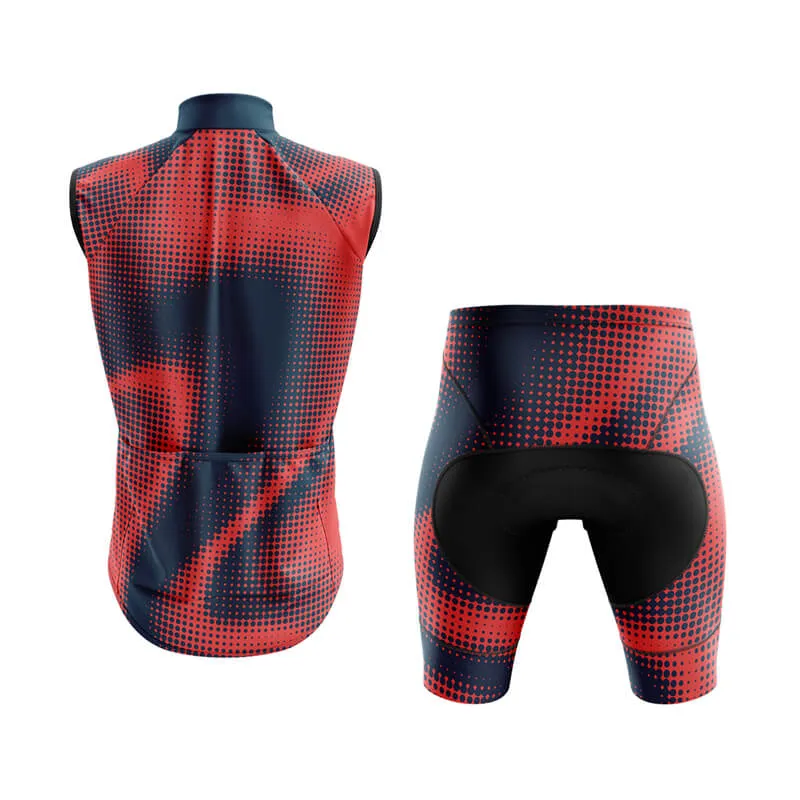 Halftone Club Cycling Kit (Orange Red)