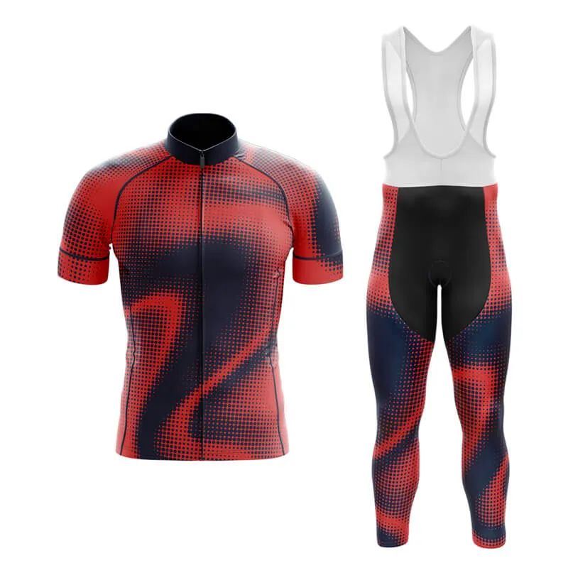 Halftone Club Cycling Kit (Orange Red)