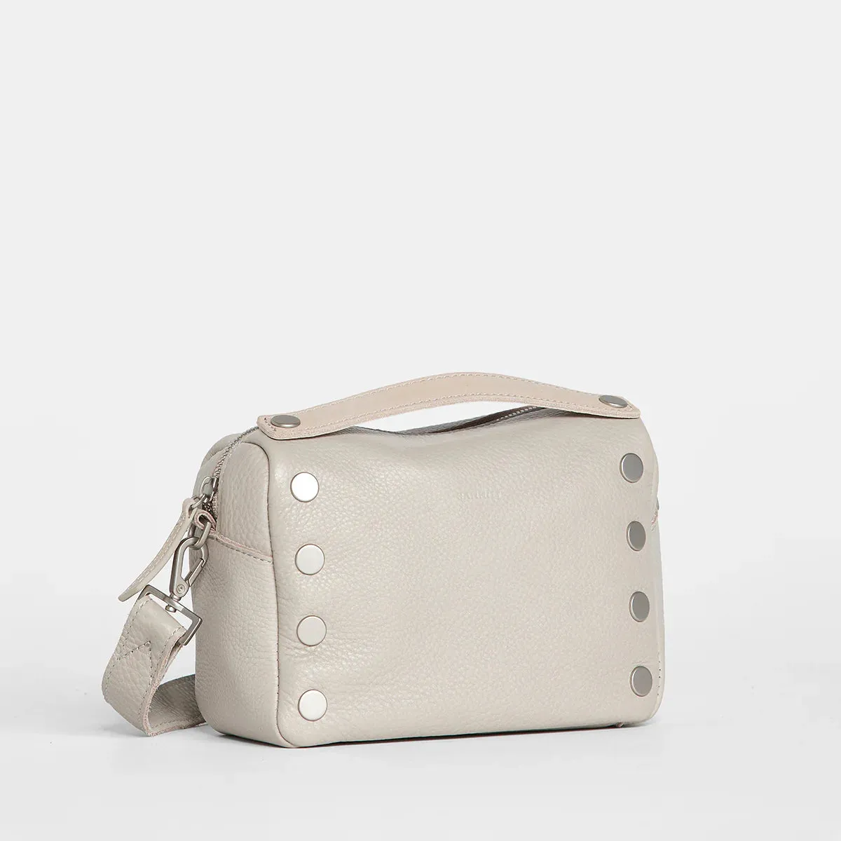 Hammitt Evan Crossbody in Paved Grey/Brushed Silver