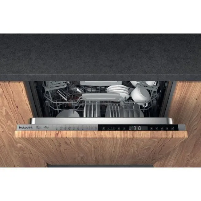 Hotpoint HIP4O539WLEGTUK Fully Integrated Standard Dishwasher - Stainless Steel Effect Control Panel with Fixed Door Fixing Kit