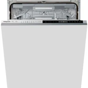 Hotpoint HIP4O539WLEGTUK Fully Integrated Standard Dishwasher - Stainless Steel Effect Control Panel with Fixed Door Fixing Kit