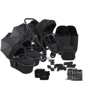 iCandy Peach 7 Cerium Twin Complete Bundle in Black