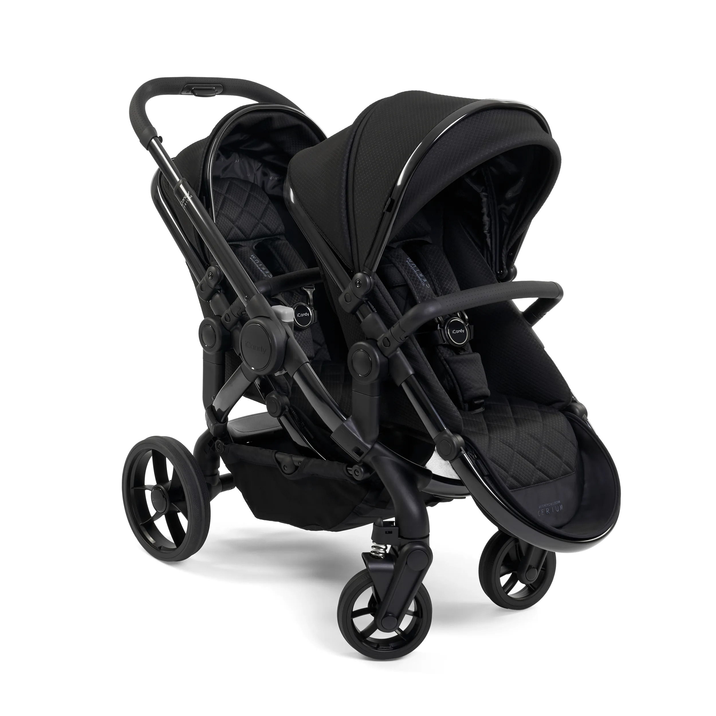 iCandy Peach 7 Cerium Twin Complete Bundle in Black